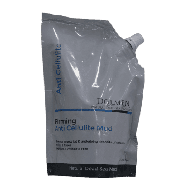 Package of Dolmen Firming Anti Cellulite Mud, a natural Dead Sea product.